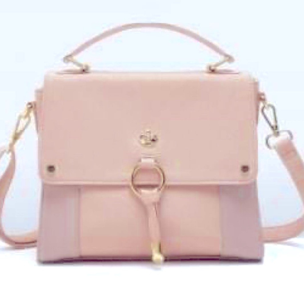 Reserved pink purse with freebie 925s gold plated necklace